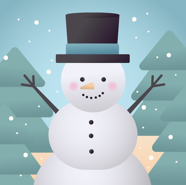 Happy snowman