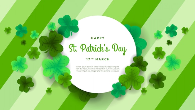 Happy st. patrick's day background design