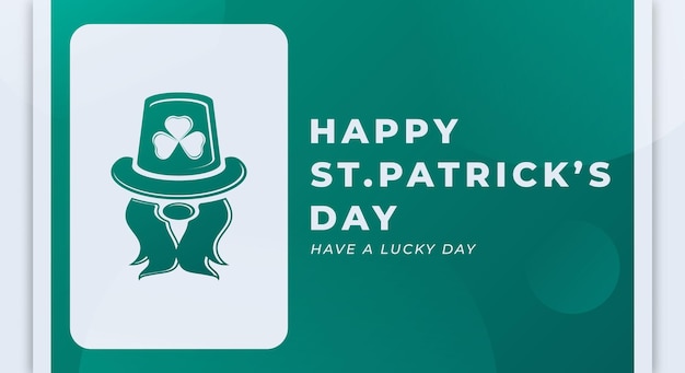 Happy St Patrick's Day March Vector Design Illustratie voor achtergrond Poster Banner Advertising