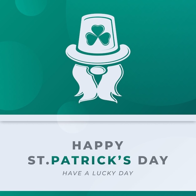 Vector happy st patrick's day march vector design illustration for background poster banner advertising