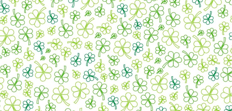 Happy St.Patrick's Day patroon achtergrond met klaver klaverblad