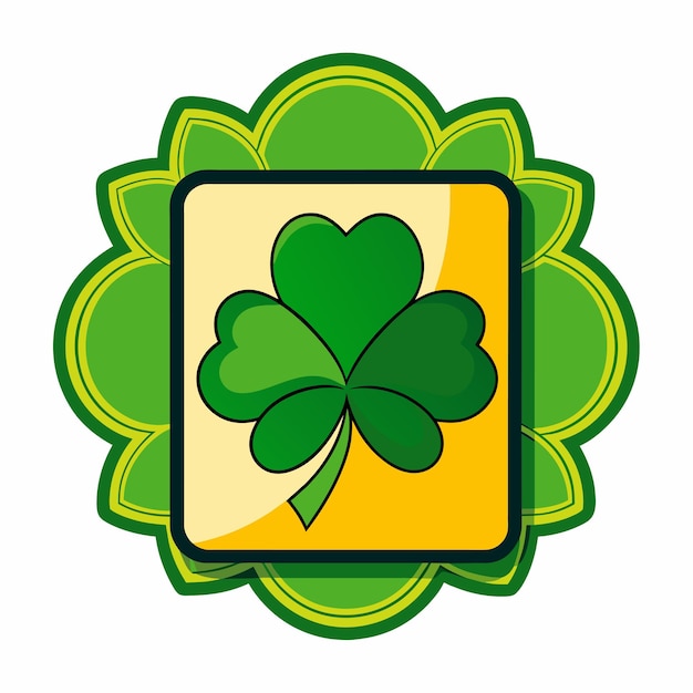 Vettore happy st. patrick's day mascotte disegnata a mano personaggio di cartone animato adesivo icona concetto illustrazione isolata