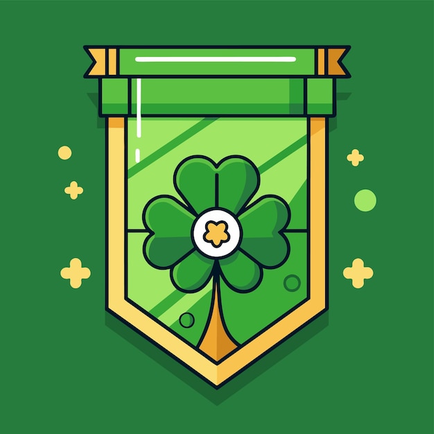 Vector happy st patricks day hand drawn mascot cartoon character sticker icon concept isolated illustration