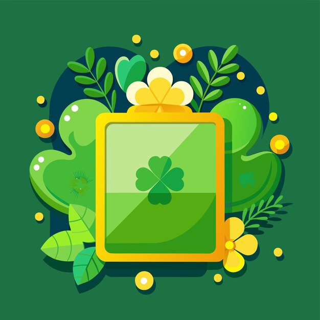 Vector happy st patricks day hand drawn mascot cartoon character sticker icon concept isolated illustration