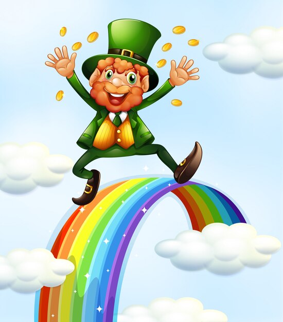 Happy st. patrics day on sky