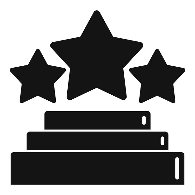 해피 스타 평판 아이콘 흰색 배경에 고립 된 웹 디자인을 위한 해피 스타 평판 벡터 아이콘의 간단한 그림