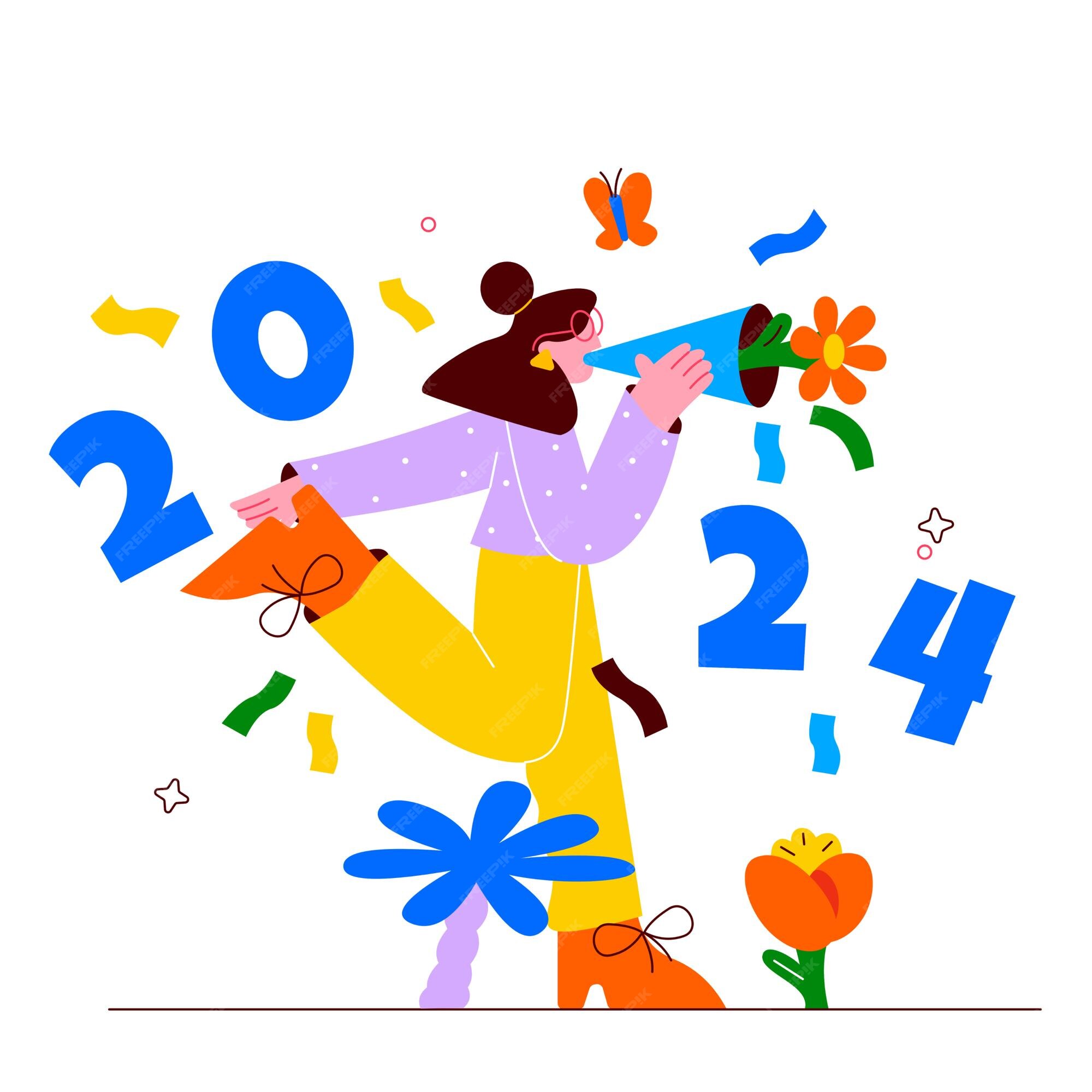 Premium Vector Happy state 2024 Illustration