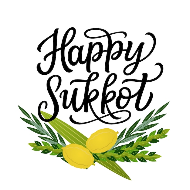 Happy sukkot greeting card