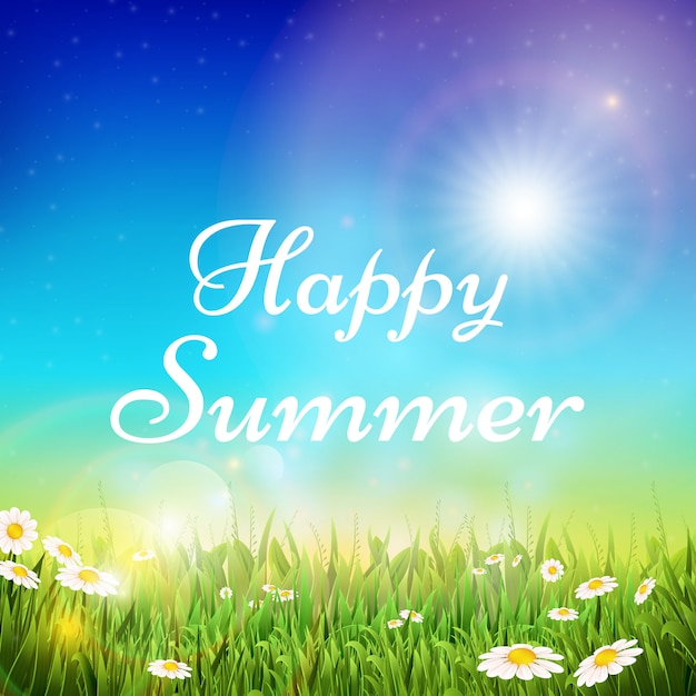 Happy summer card