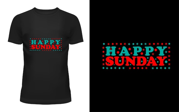 happy Sunday t shirt design