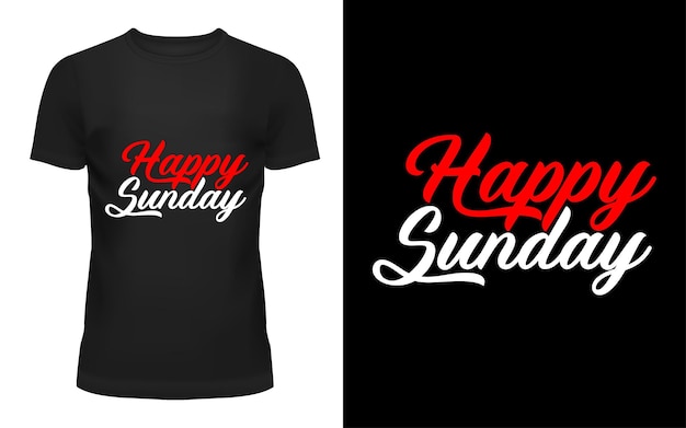 happy Sunday t shirt design