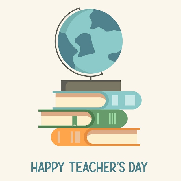 Happy teacher day flat icon