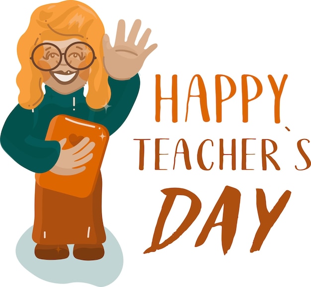 Happy teacher' day girl