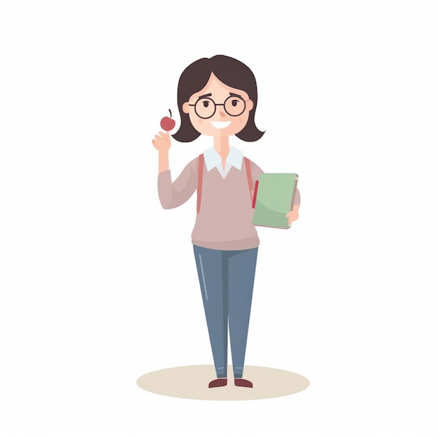 happy teacher illustration school education knowledge design concept student vector celebr