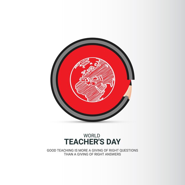 Happy Teacher's Day, 3D illustrations