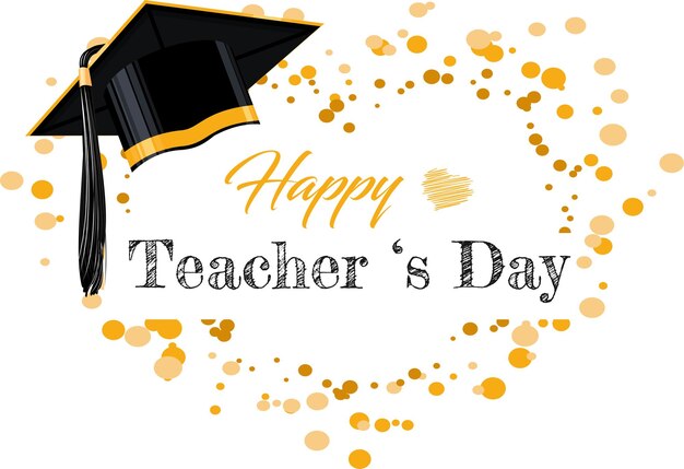 Vector happy teacher s day happy teacher s day happy teacher s day