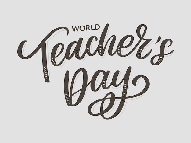 Happy teacher's day inscriptie.