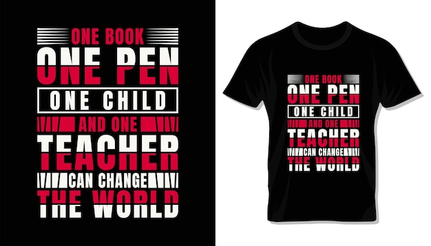 Happy teacher's day special typography tshirt design