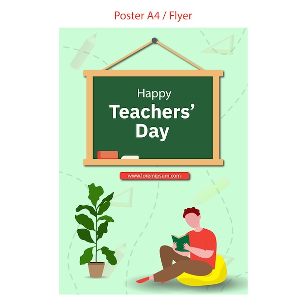 happy teacher's day vector illustration design