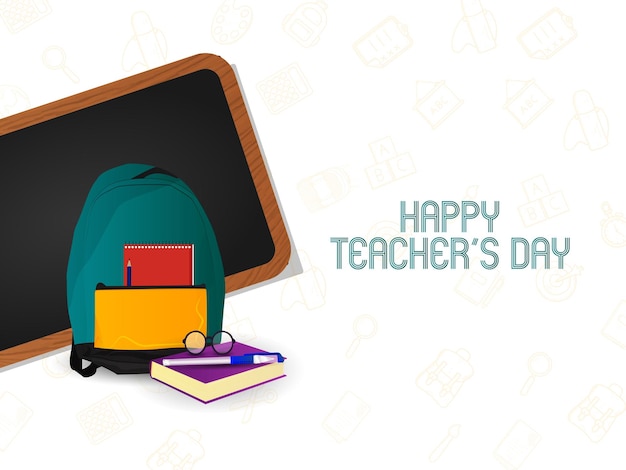 Happy teachers day banner design