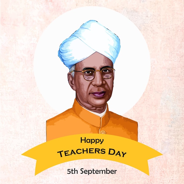 Happy teachers day festival days post design with creative art