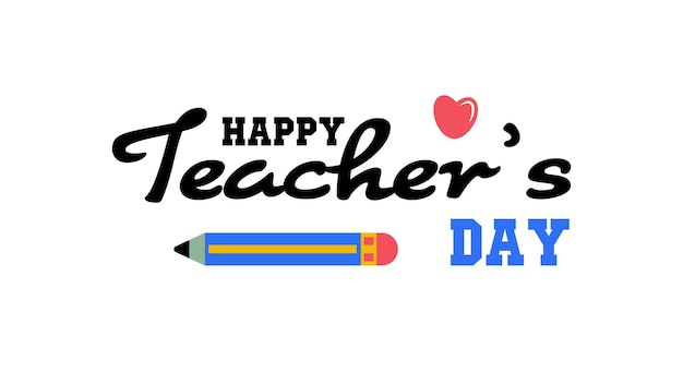 Happy Teachers Day Greeting-ontwerp voor promotie-reclame-onderwijs