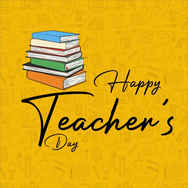 Happy Teachers day vector design