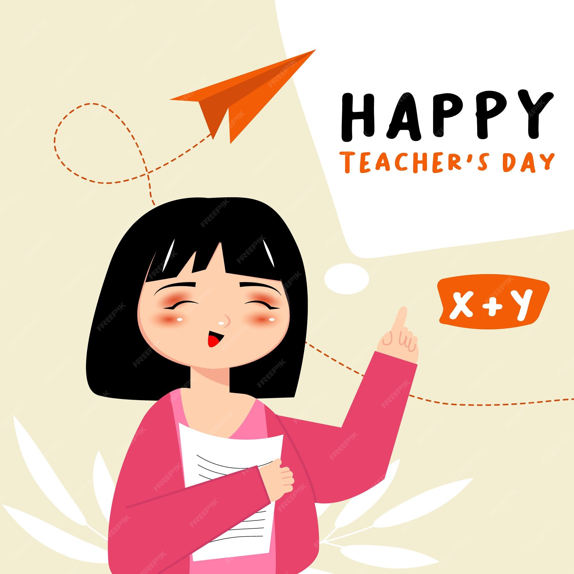 Premium Vector | Happy teachers day vector illustration