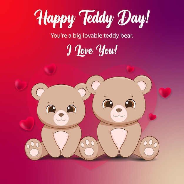 happy teddy day wish post