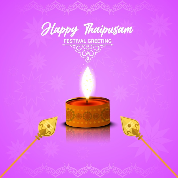 Happy thaipusam card new design 2024