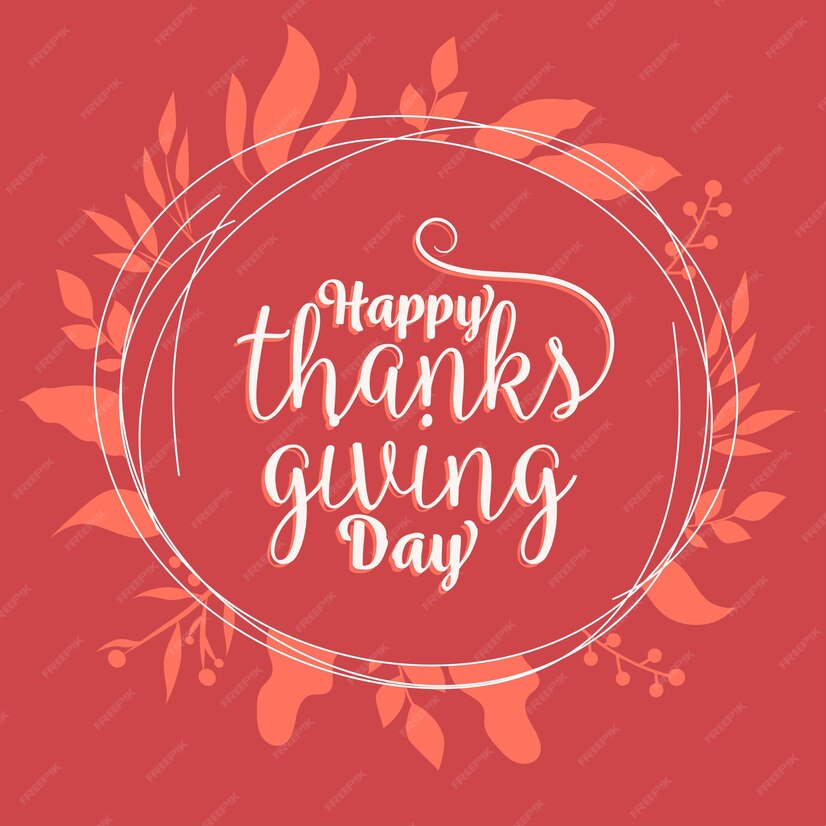 Premium Vector Happy thanks giving day art designs