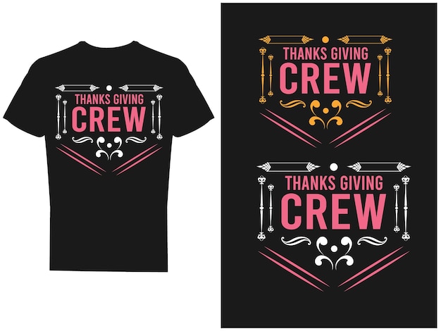 Vector happy thanks giving day t shirt design