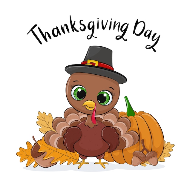 Vector happy thanksgiving celebration design