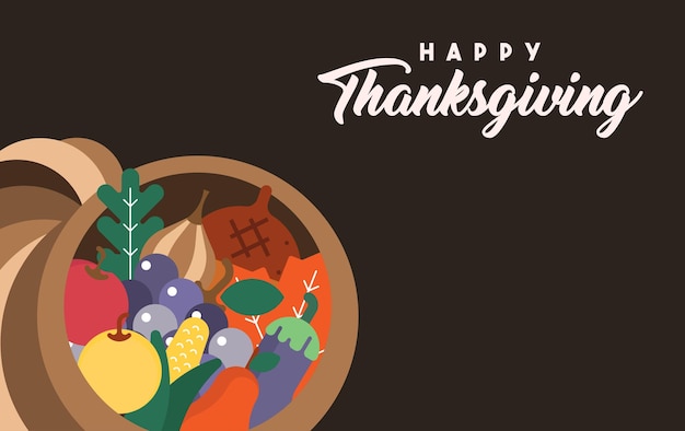 Happy thanksgiving day achtergrond illustratie vector