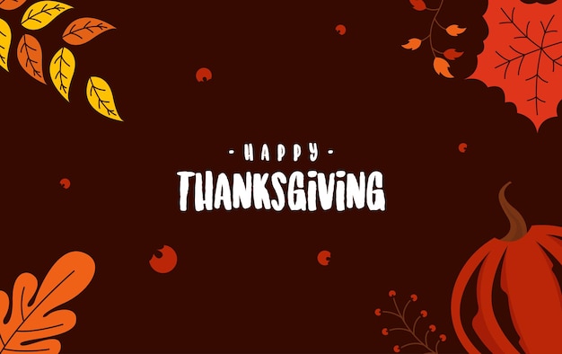 Happy thanksgiving day achtergrond illustratie vector