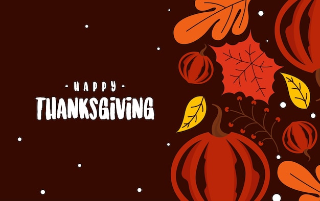 Happy thanksgiving day achtergrond illustratie vector