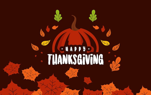 Happy thanksgiving day background illustration vector