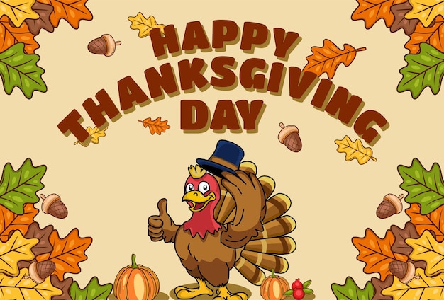 Happy Thanksgiving Day Background Template