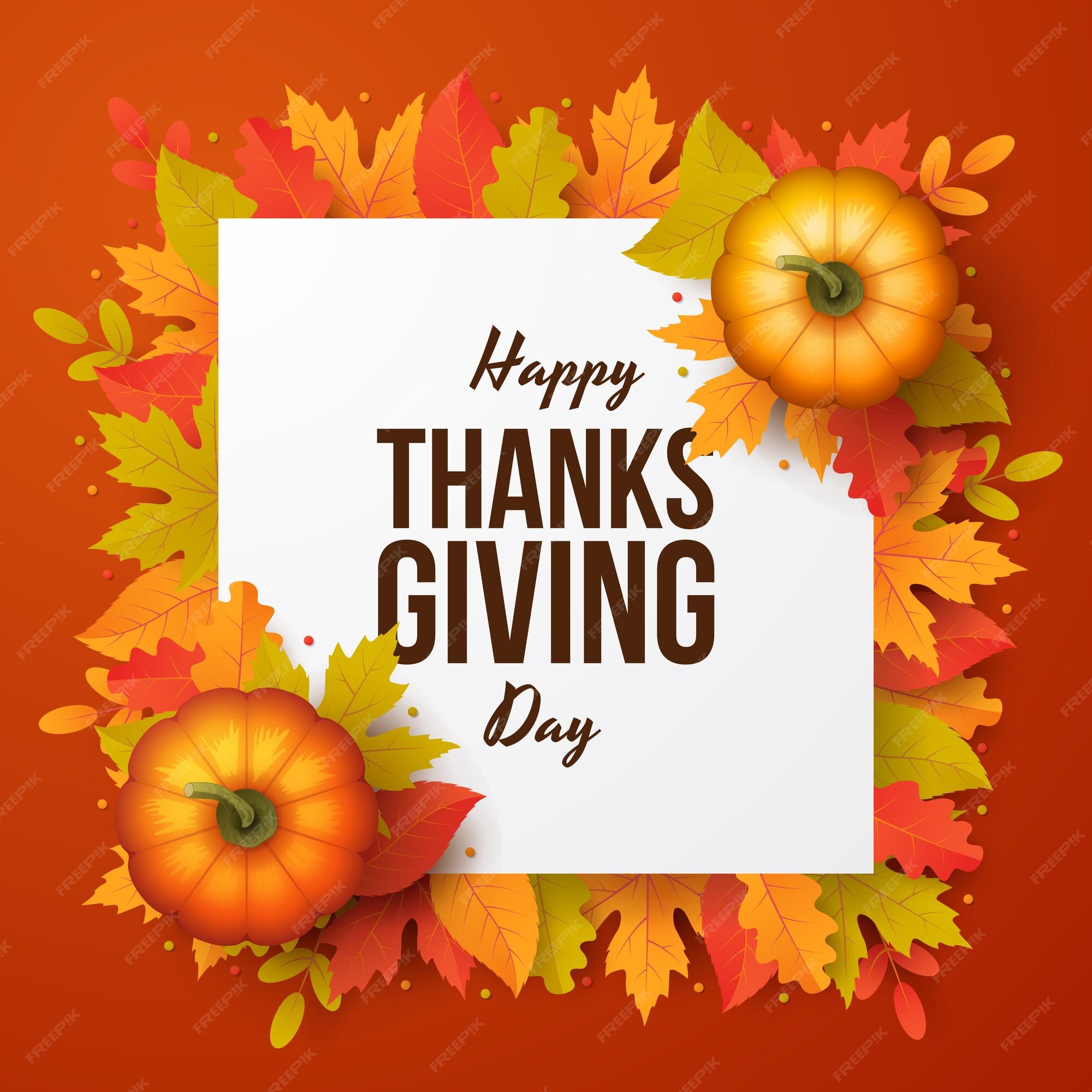 Happy Thanksgiving Day Happy Thanksgiving Background Stock Vector (Royalty  Free) 2369845281