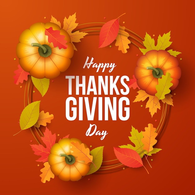 Happy Thanksgiving Day background vector