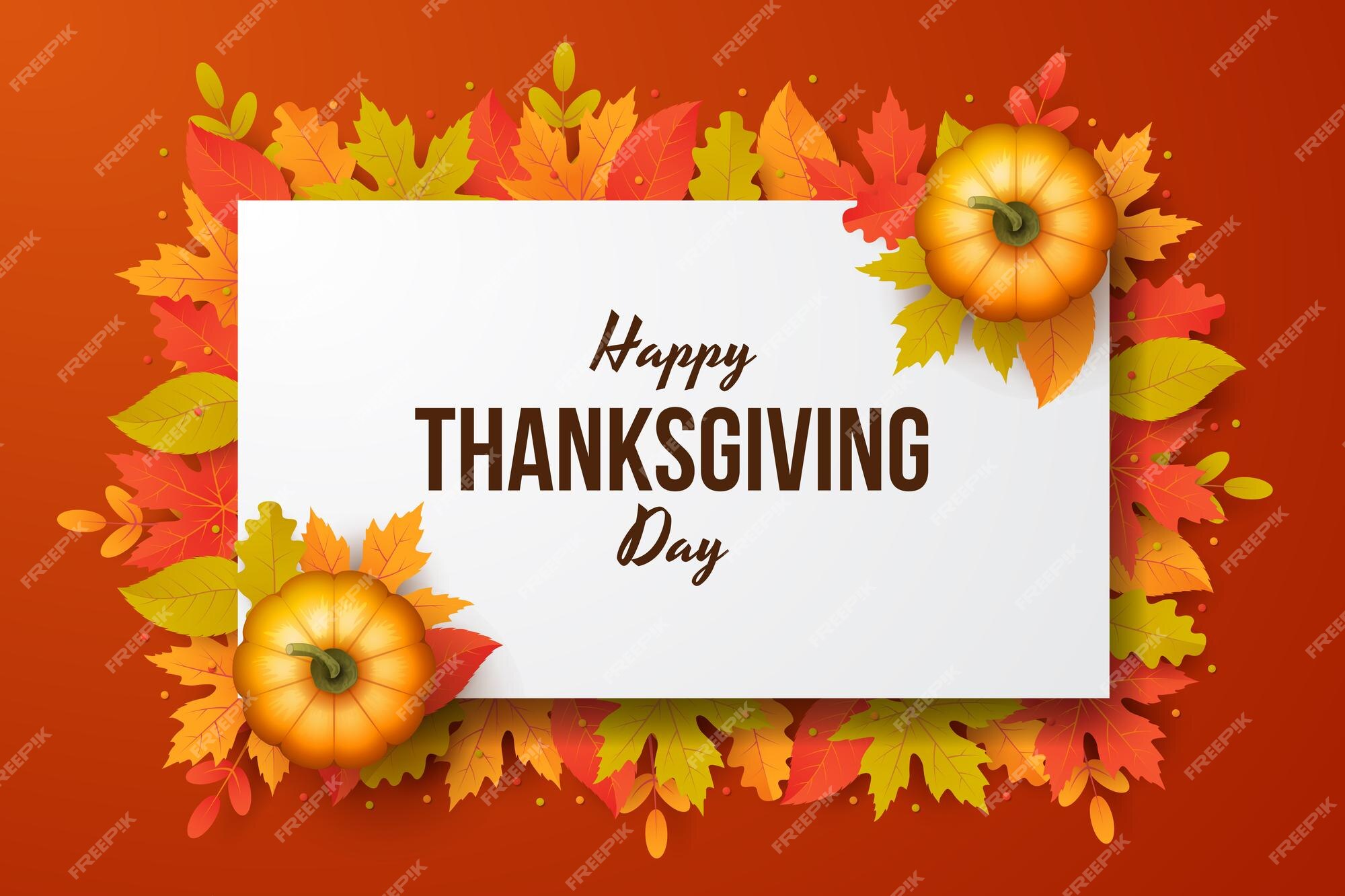 Happy Thanksgiving Day Happy Thanksgiving Background Stock Vector (Royalty  Free) 2369845281