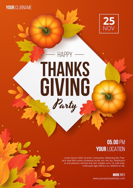 Happy Thanksgiving Day background vector