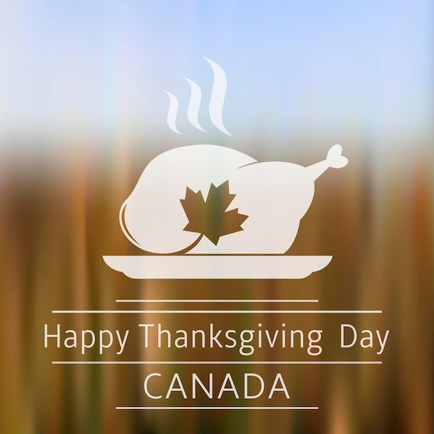 Happy thanksgiving day canada background