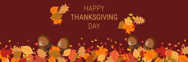 Happy Thanksgiving Day cartoon stijl vectorillustratie