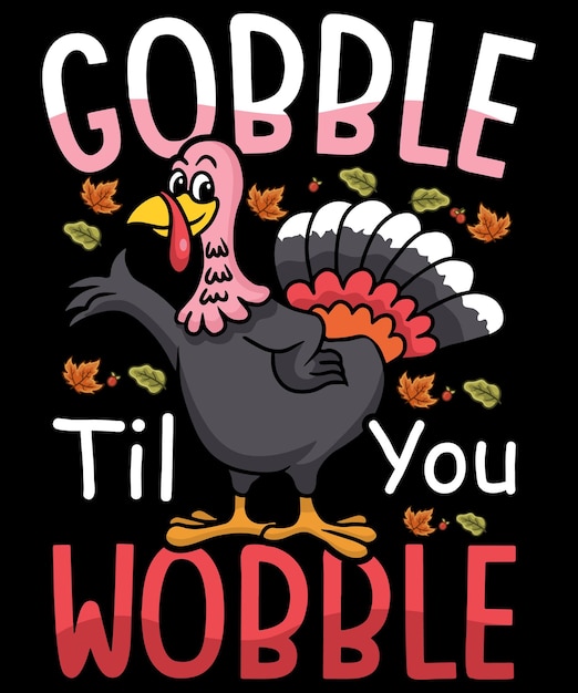 Happy thanksgiving day custom Print On demand vector tshirt design