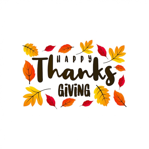 Vector happy thanksgiving day illustration