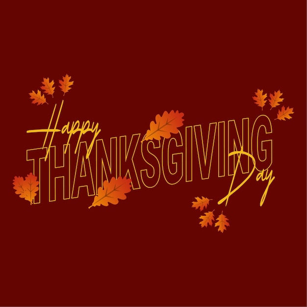 Vector happy thanksgiving day illustration