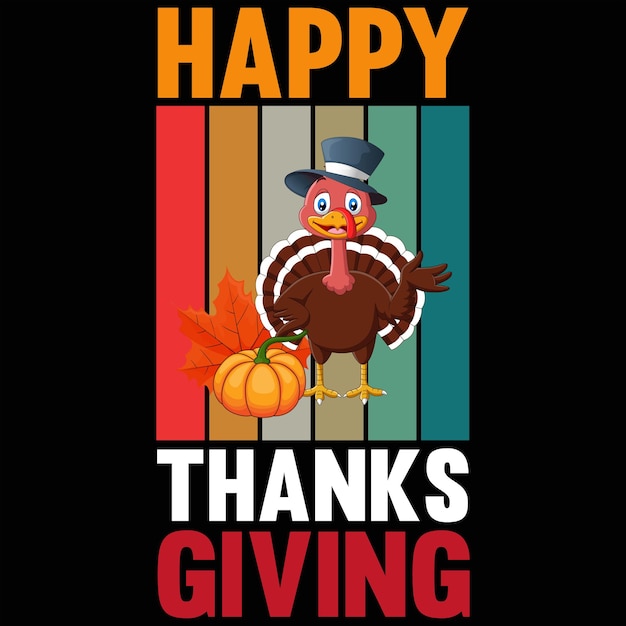 Vector happy thanksgiving day t-shirt design 2022