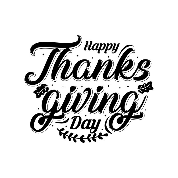 Vector happy thanksgiving day typografie vectorontwerp voor tshirt mug achtergrond groetekaartjes en post