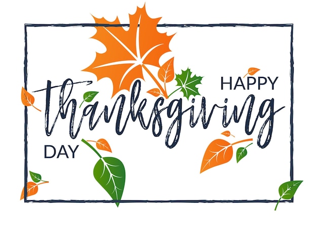 Happy Thanksgiving Day Typography poster and greeting cards